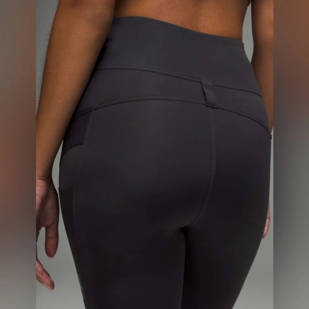 Lululemon Black Cargo Super-High-Rise Hiking Tight 25" Leggings Size 6 - Picture 4 of 12